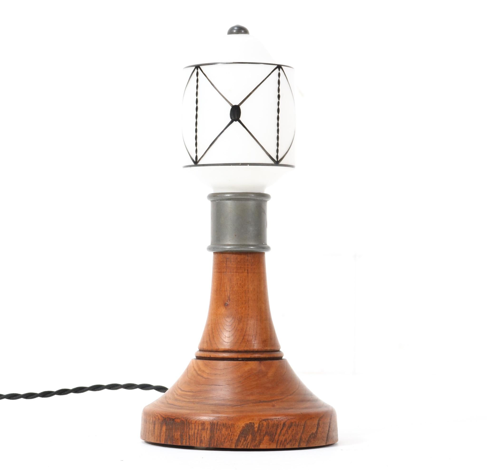 Arts and Crafts Arts & Crafts Art Nouveau Table Lamp, 1900s For Sale