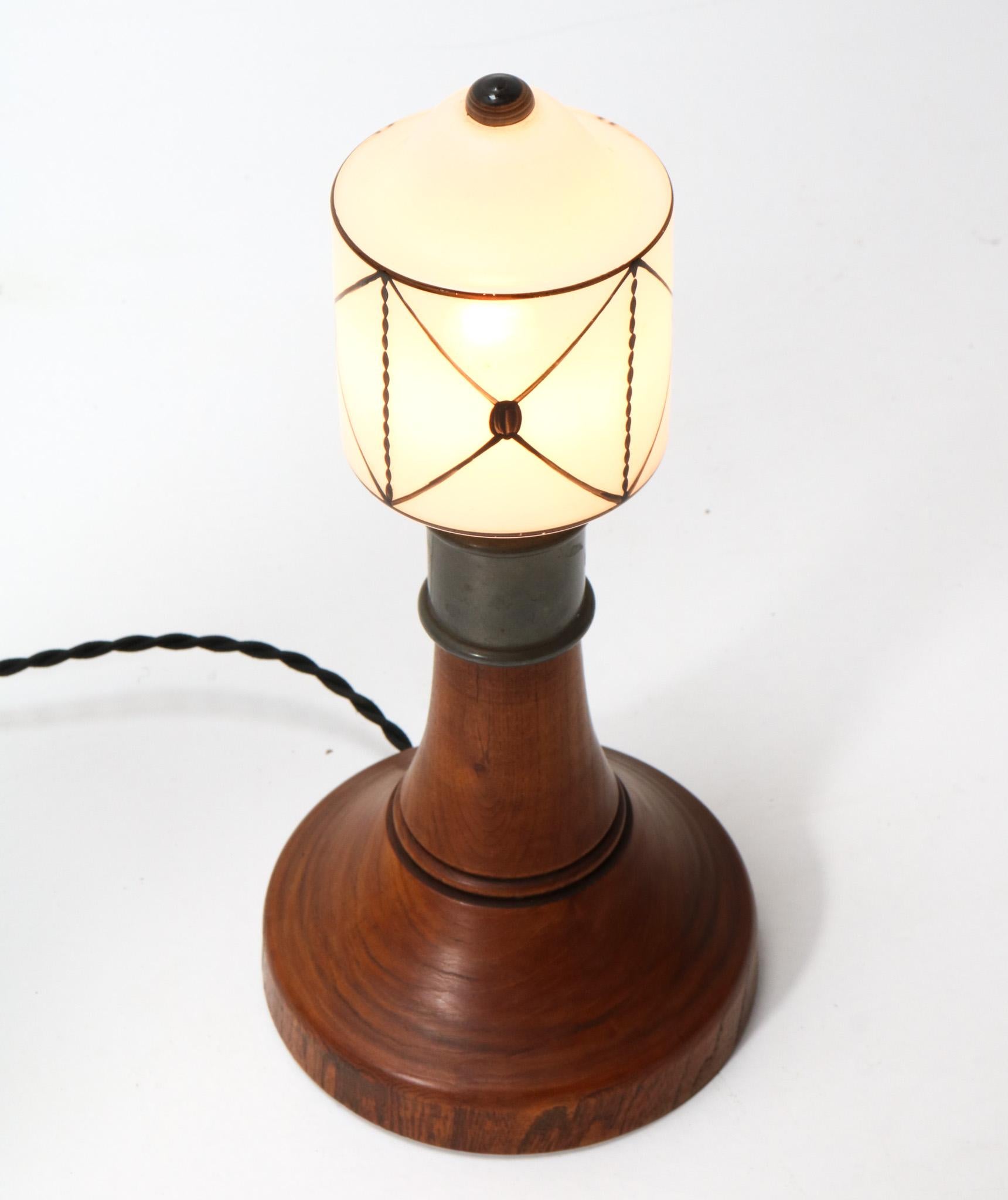 Early 20th Century Arts & Crafts Art Nouveau Table Lamp, 1900s For Sale