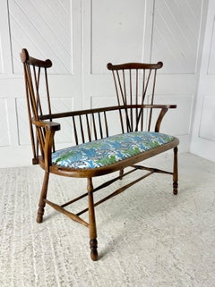 Arts and Crafts-Sessel aus Buche im Windsor-Stil