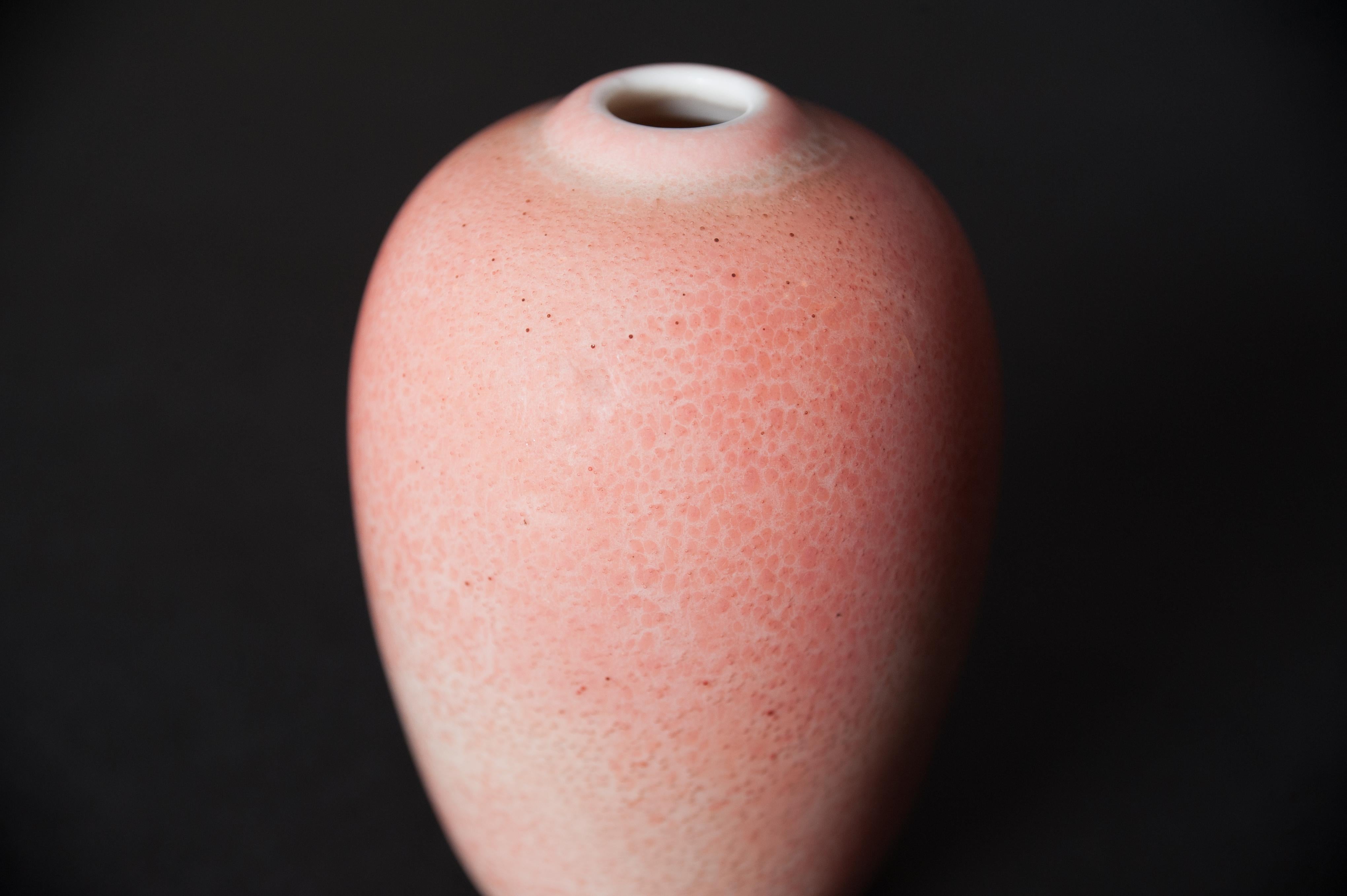 American Arts & Crafts Blush Vase by Adelaide Alsop Robineau for University City For Sale