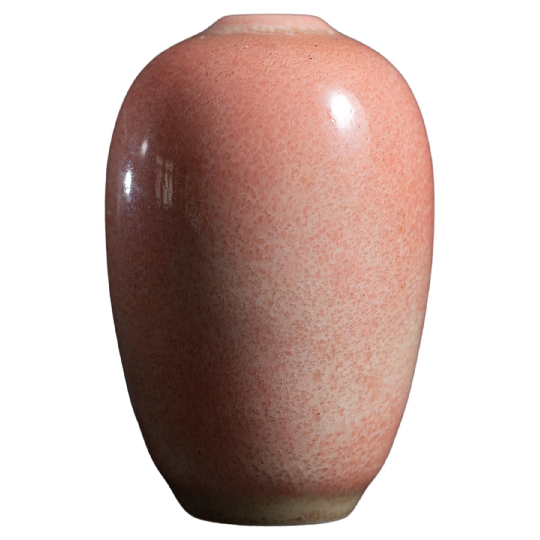 Arts and Crafts Blush Vase von Adelaide Alsop Robineau für University City