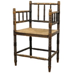 Arts & Crafts Bobbin Turned Elbow Chair in the Style of Liberty and Co