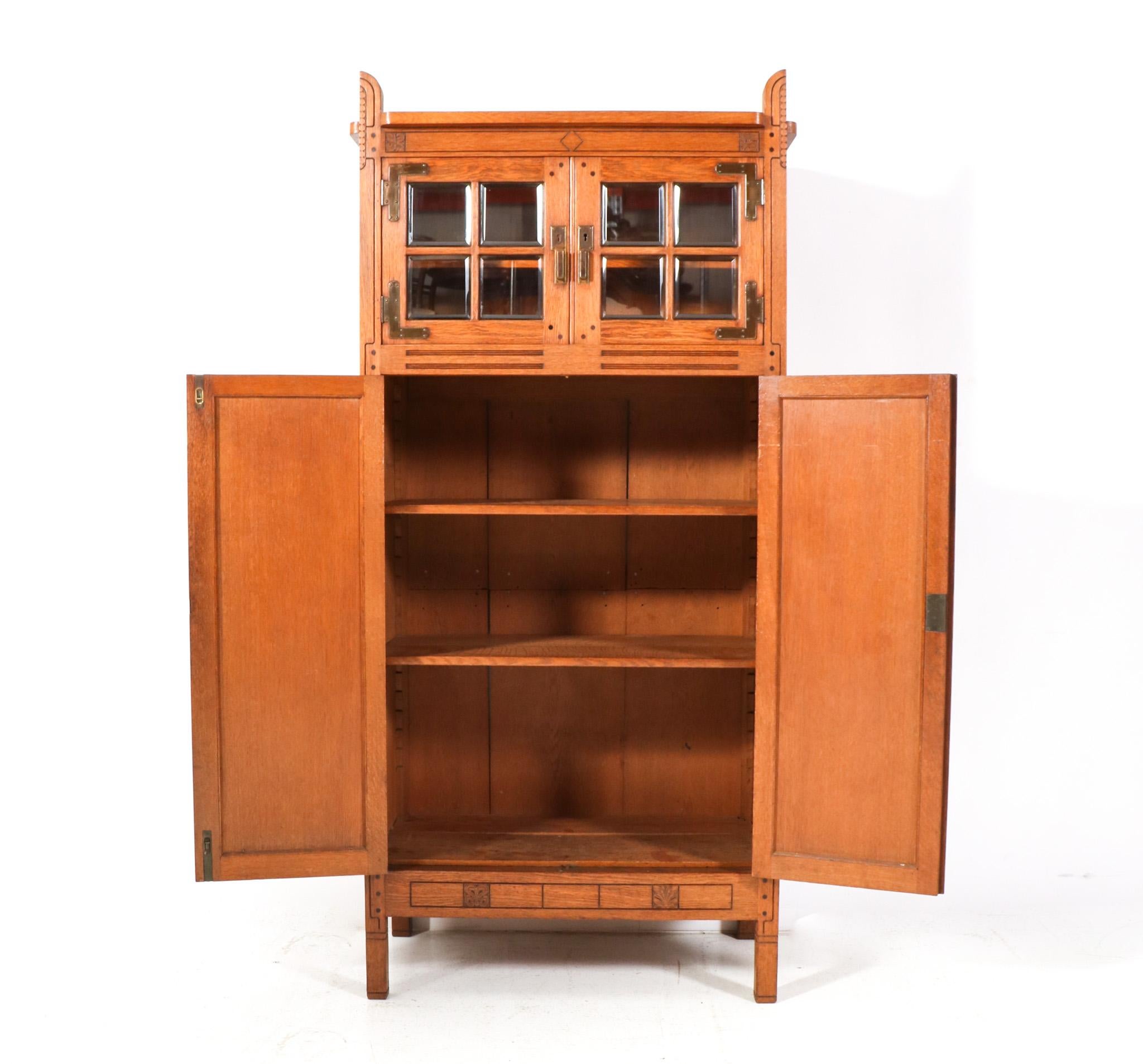 Olandese Libreria Arts & Crafts di Willem Penaat per Fa. Haag e Zn  Amsterdam, 1897 in vendita