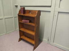 Arts & Crafts Bookcase with Carved Gallery