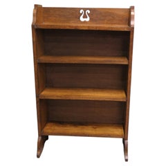 Arts & Crafts Bookcase with Carved Gallery