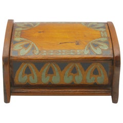 Arts & Crafts Box with Decorative Hand Painted Decor, circa 1910