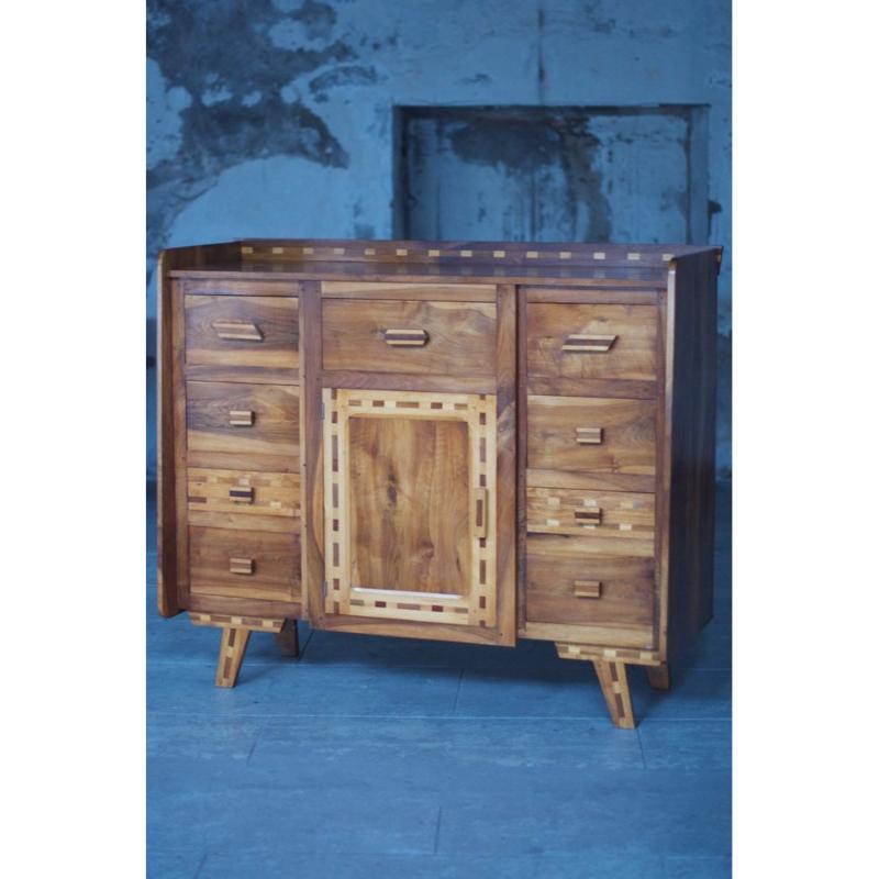 Legno Buffet Arts & Crafts di Boi Massif, Francia, anni '50 in vendita