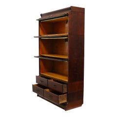 Arts & Crafts Camden Cabinet Co. Oak 5-Stack & 4-Drawer Barrister Bookcase c1920