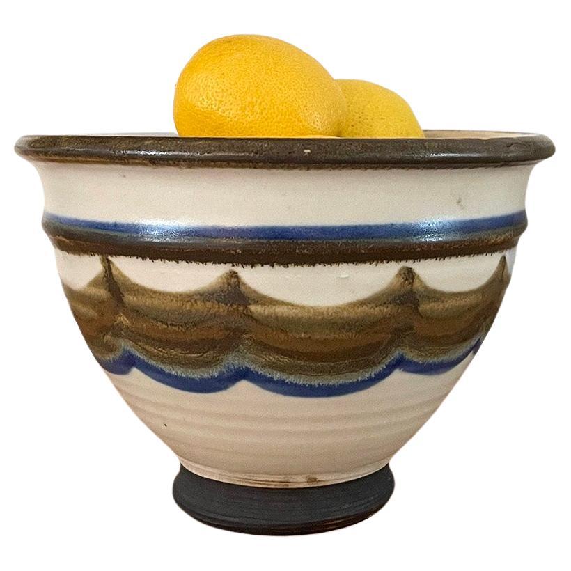 Arts & Crafts Ceramic Footed Bowl For Sale