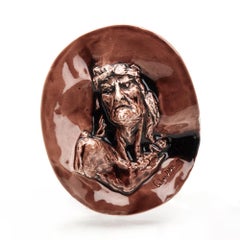 Arts & Crafts Charles Noke Dante Art Pottery Plaque Signed