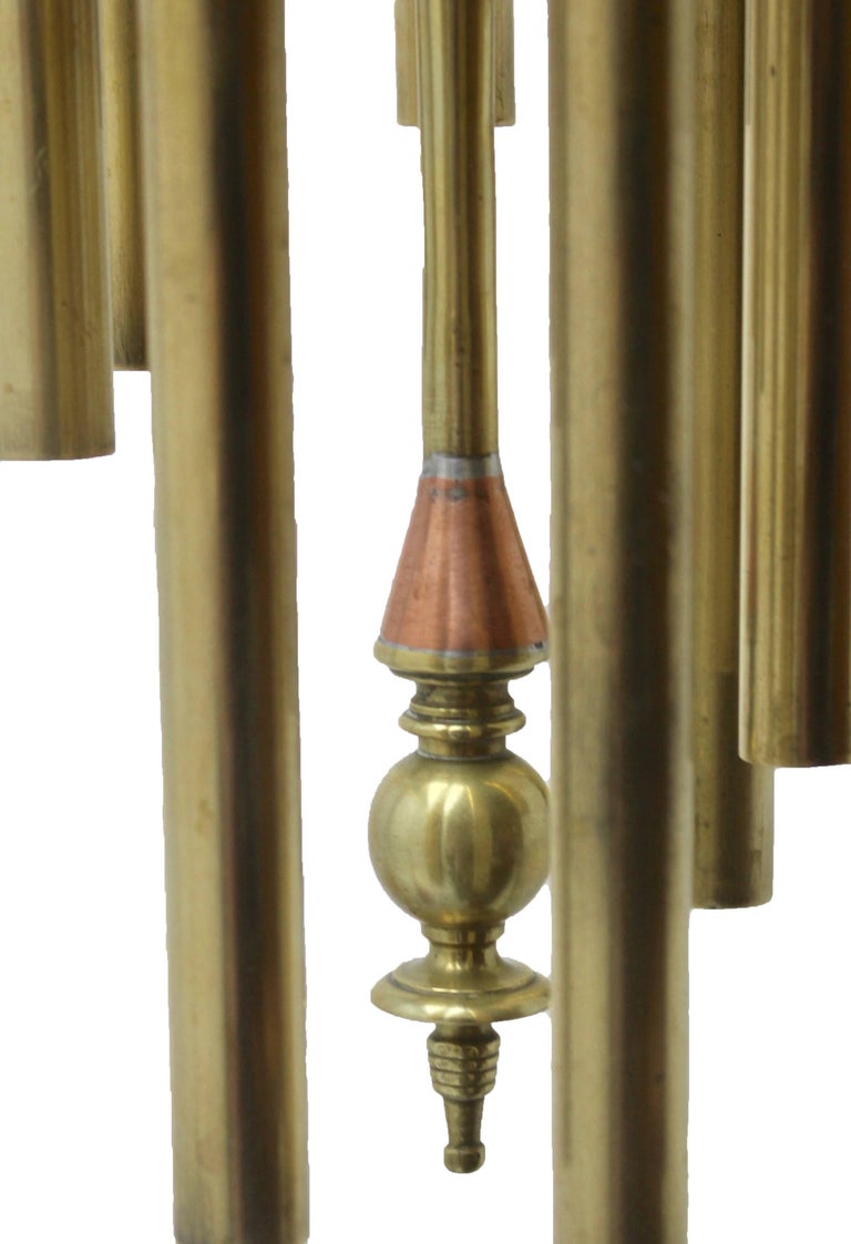 Arts and Crafts Chime Tubular Bells, Brass Wall Mounted Dinner Gong