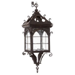 Arts & Crafts Cloverleaf Hanging Lantern