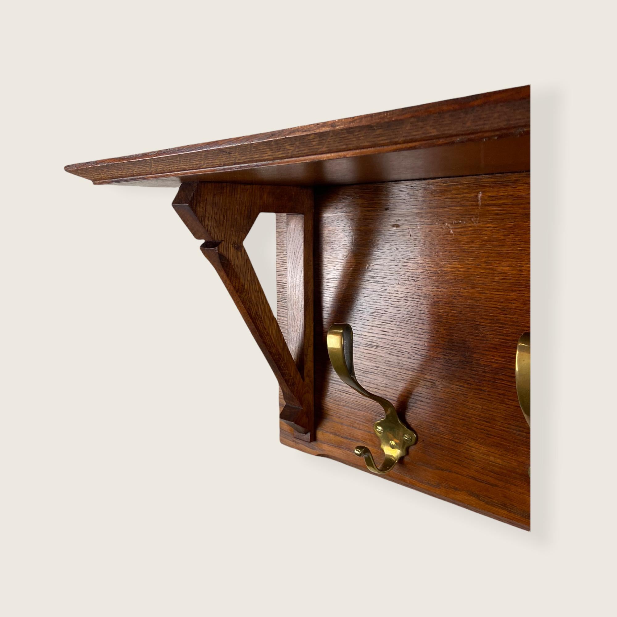 Early 20th Century Arts & Crafts Coat Rack For Sale