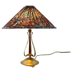 Arts & Crafts Copper and Brass Table Lamp