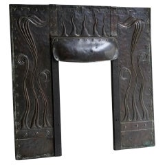 Arts & Crafts Copper Fire Surround