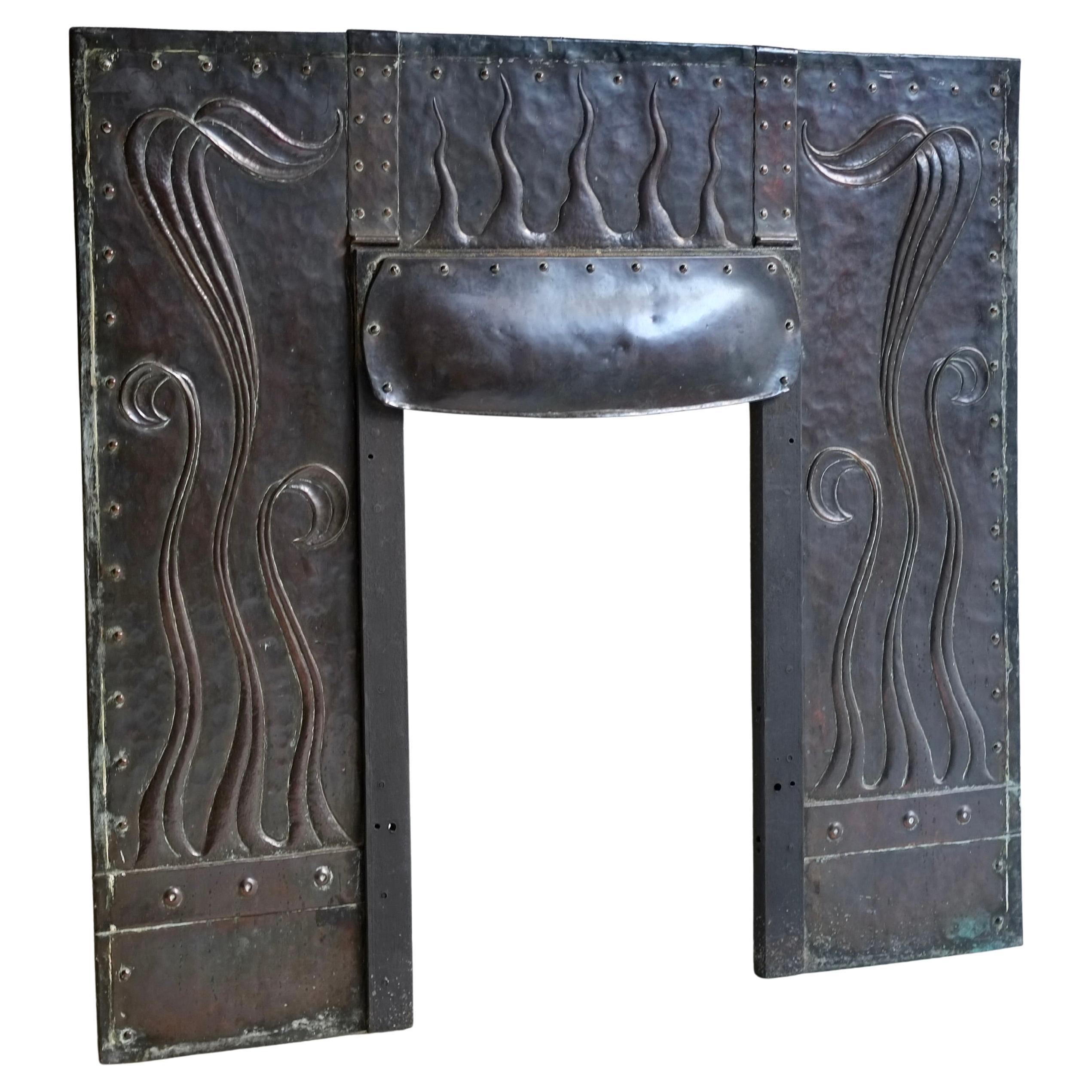 Arts & Crafts Copper Fire Surround