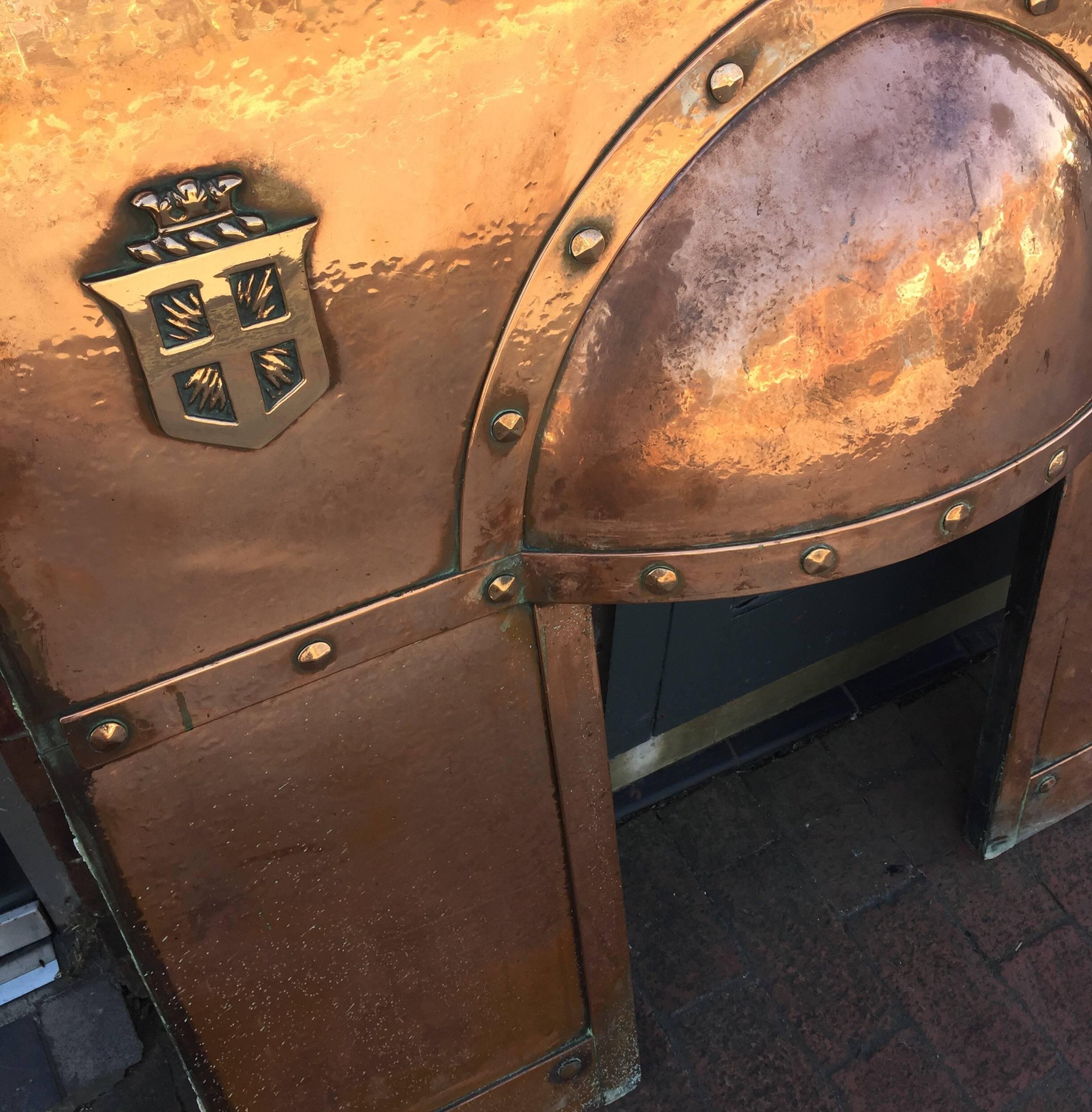 Arts and Crafts Copper Fireplace or Insert at 1stDibs copper