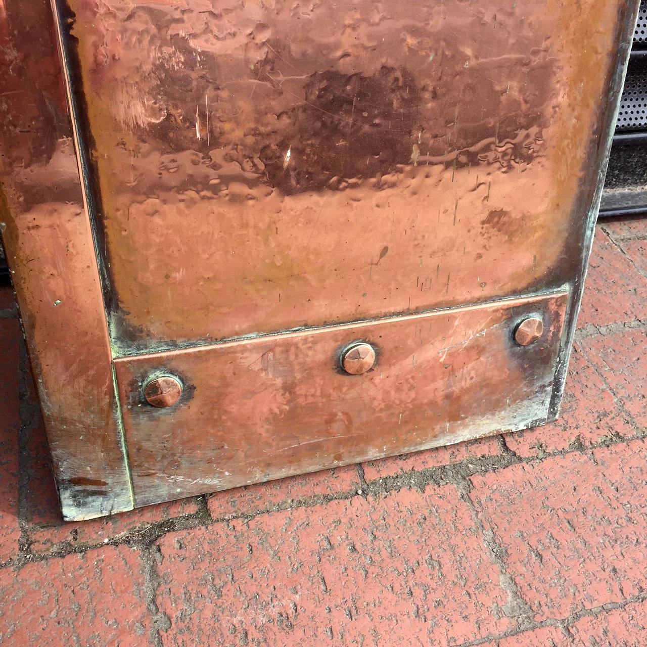 Early 20th Century Arts & Crafts Copper Fireplace or Insert