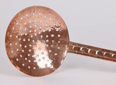 Arts & Crafts Copper Handled Chestnut Roaster c.1890