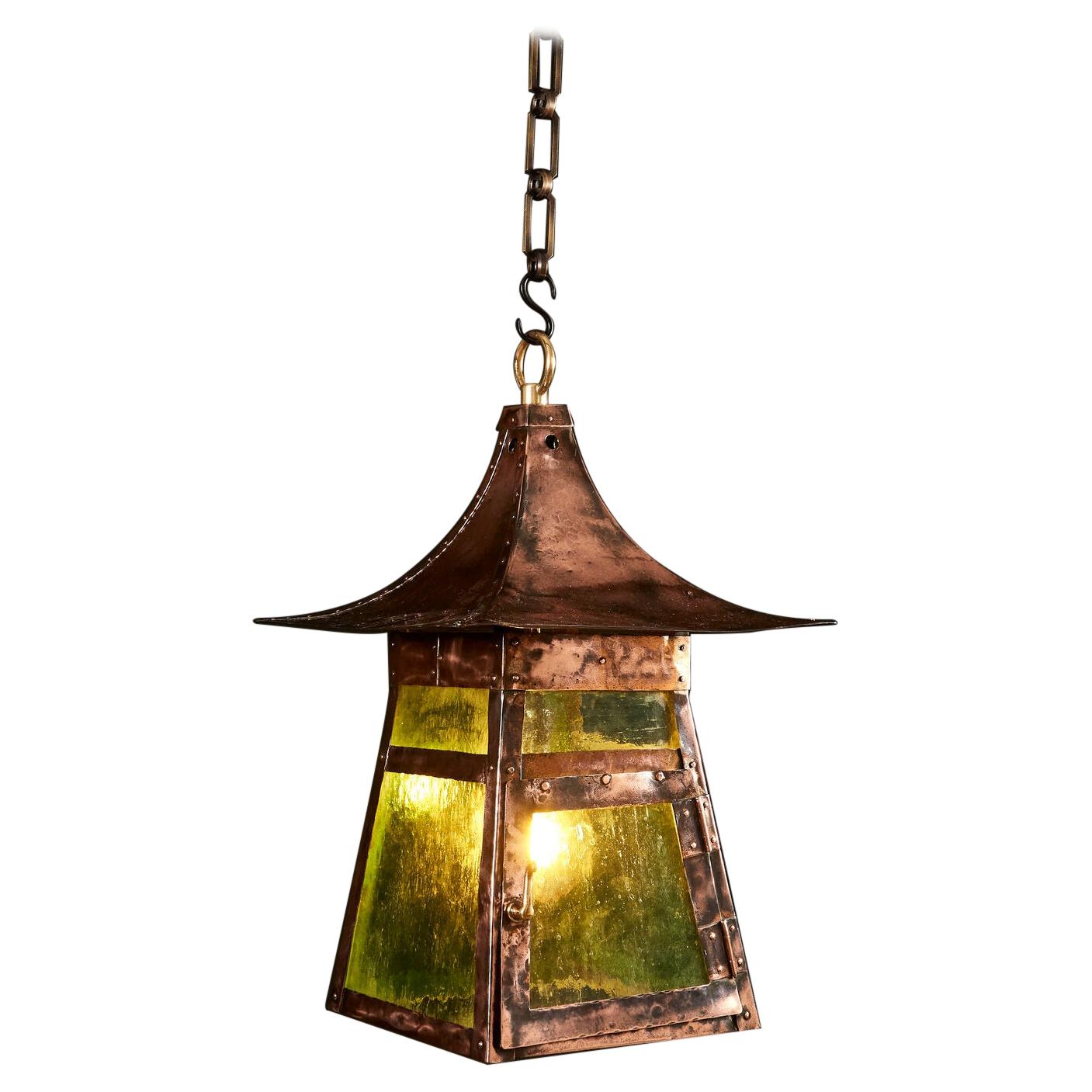 Arts & Crafts Copper Lantern