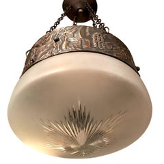 Arts & Crafts Copper Light Fixture