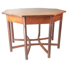 Arts & Crafts Cotswolds School oak centre table Gimson Style 1920's