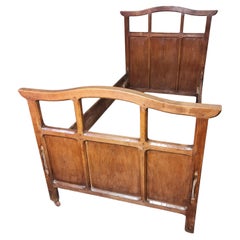 Arts & Crafts Cotswolds School oak single bed  Gimson Waals  Barnsley