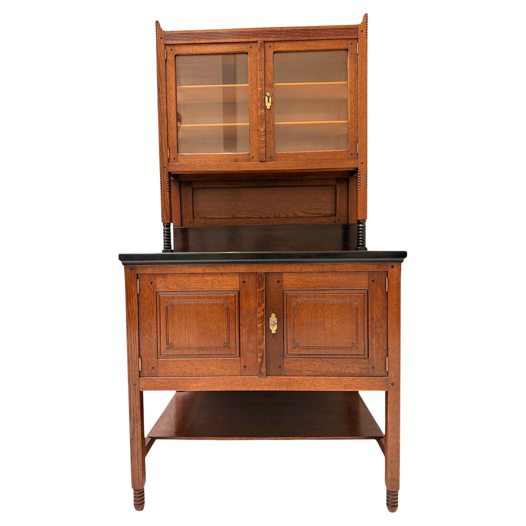 Arts 
Crafts Cupboard by Jac. van den Bosch for 
t Binnenhuis, 1900s For Sale
