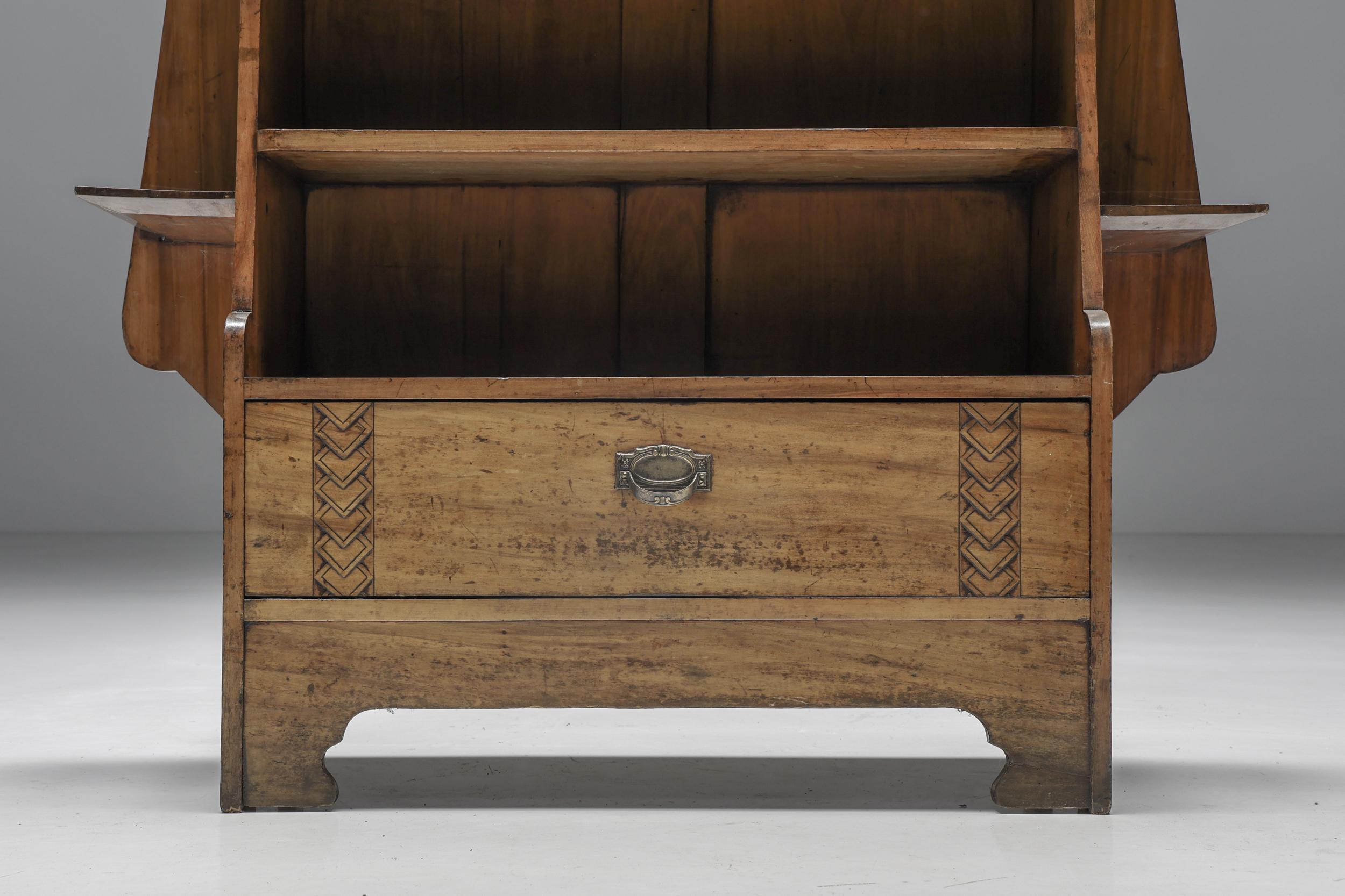 Scottish Arts & Crafts Cupboard in Wood by Charles Rennie Mackintosh, 20th Century For Sale