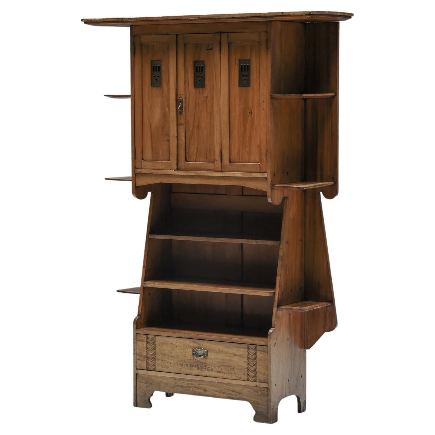 Arts & Crafts Cupboard in Wood by Charles Rennie Mackintosh, 20th Century For Sale