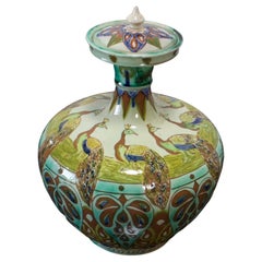 Antique Arts & Crafts Della Robbia Vase