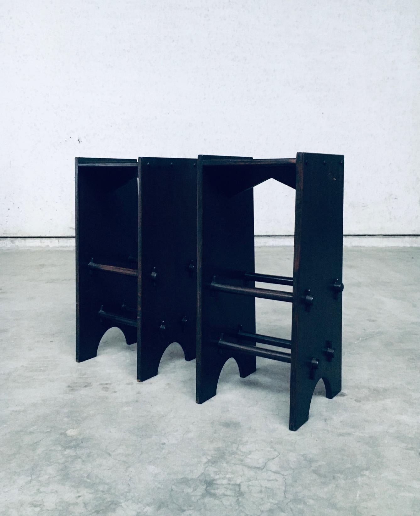 Tacheté Ensemble de tabourets de bar faits main, France, années 1920 en vente