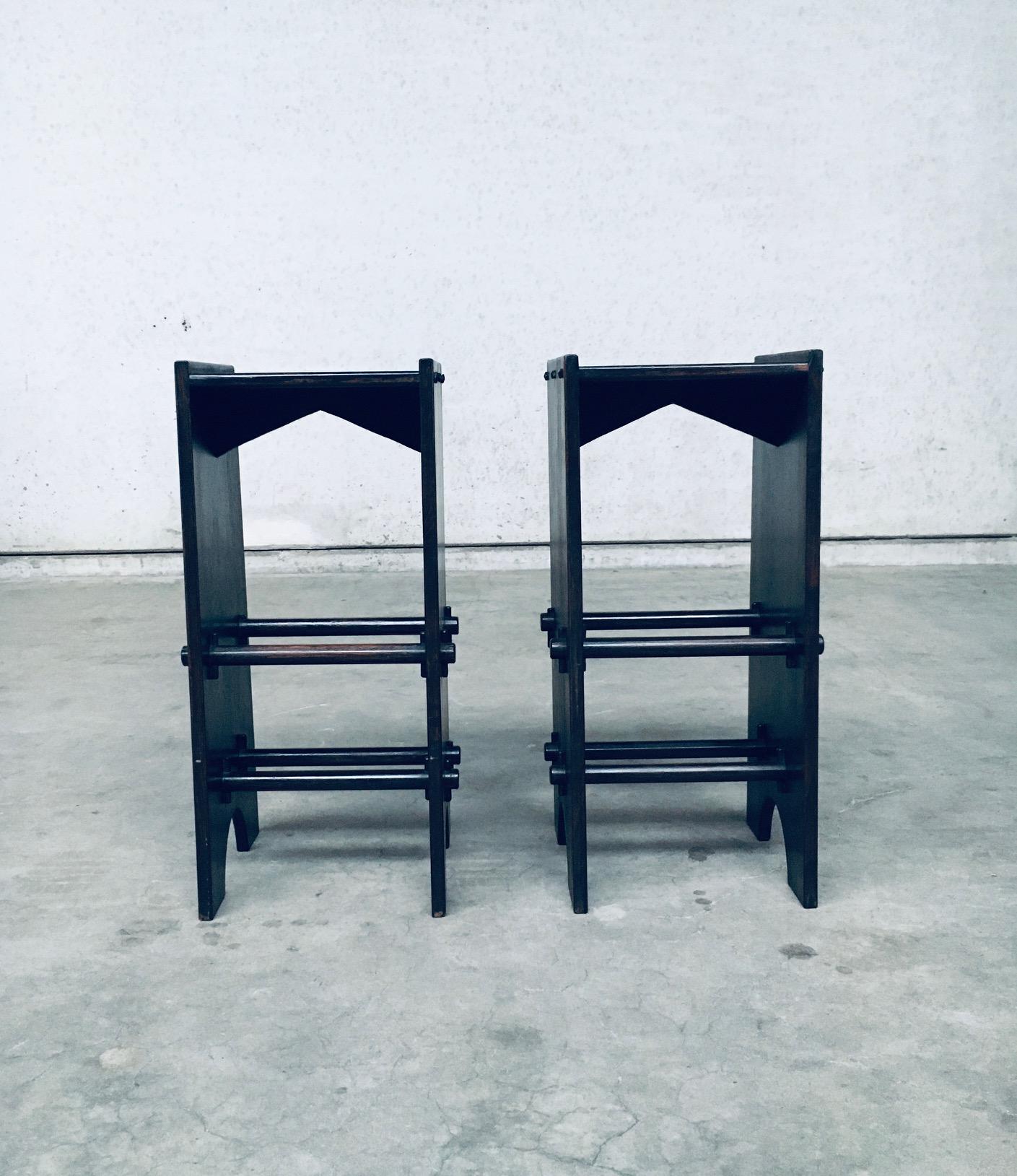 Ensemble de tabourets de bar faits main, France, années 1920 Bon état - En vente à Oud-Turnhout, VAN