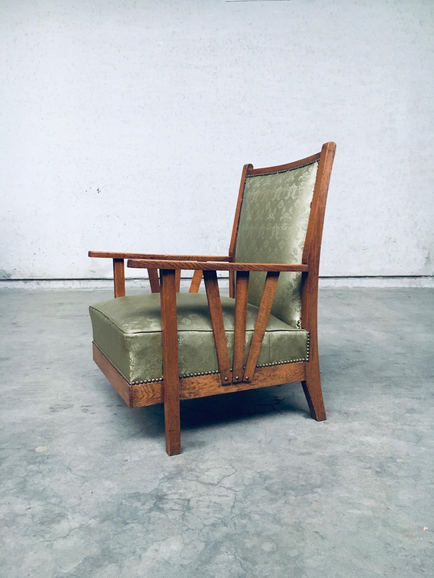 Arts & Crafts Design Period Lounge Chair set, 1930's Belgium For Sale 3