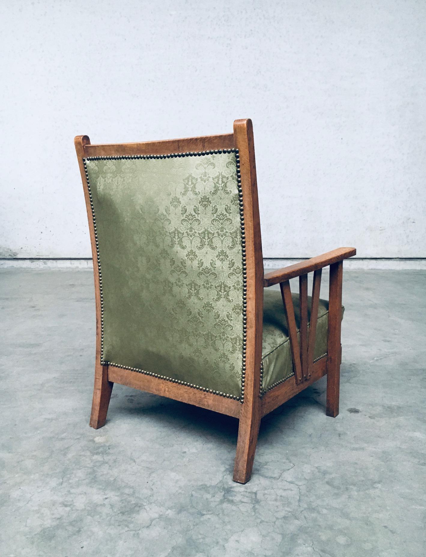 Arts & Crafts Design Period Lounge Chair set, 1930's Belgium For Sale 4