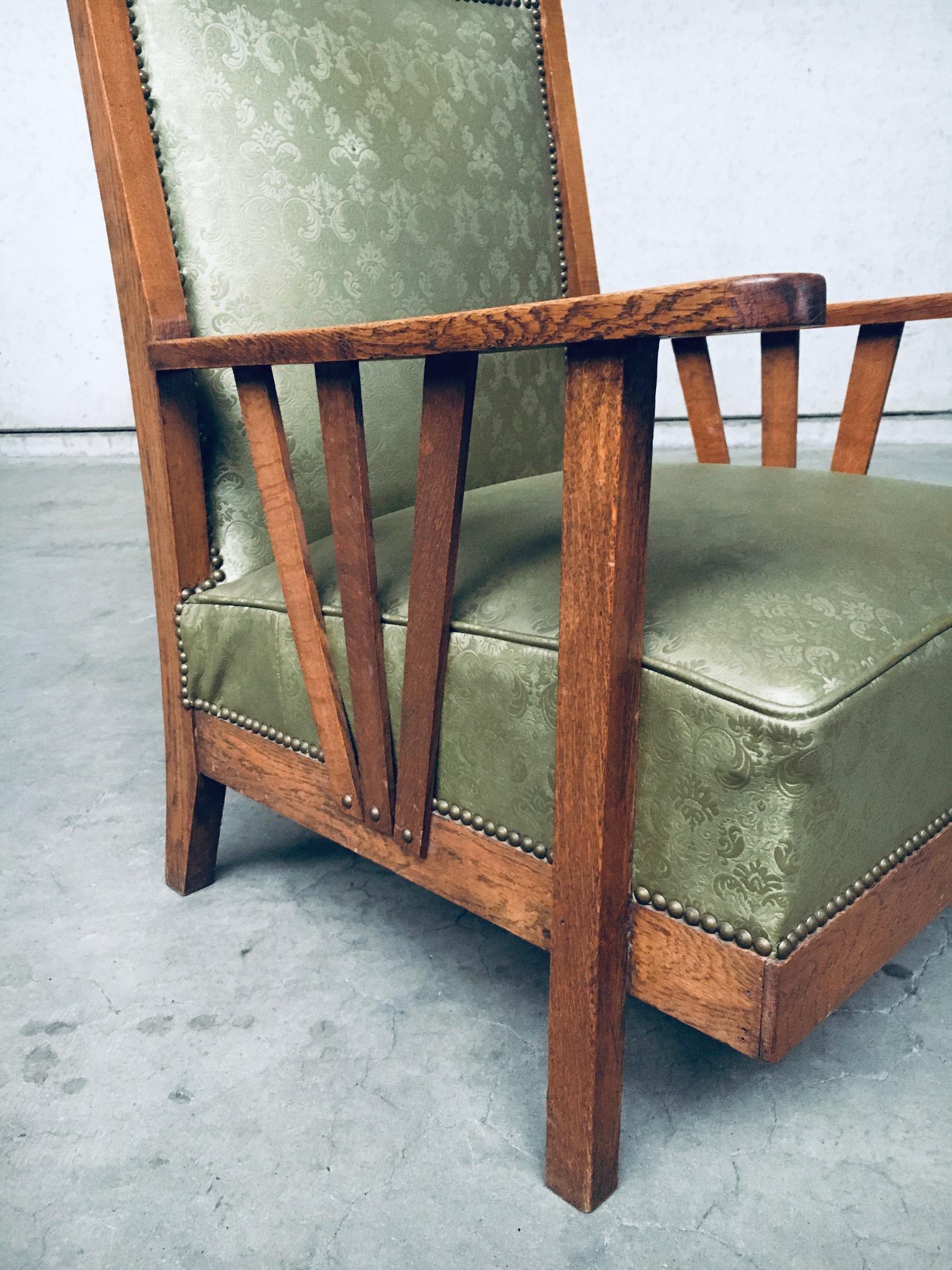 Arts & Crafts Design Period Lounge Chair set, 1930's Belgium For Sale 7