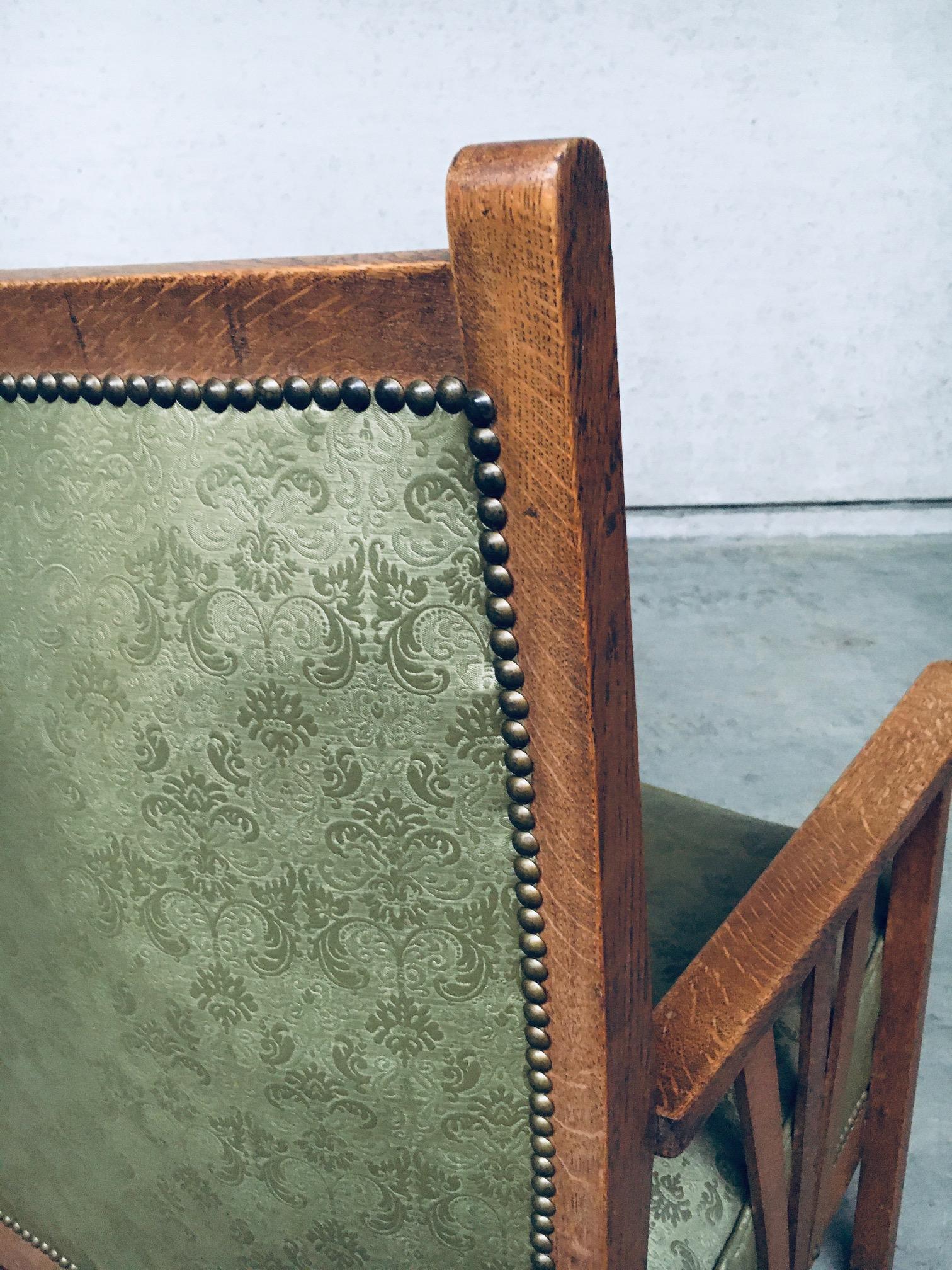 Arts & Crafts Design Period Lounge Chair set, 1930's Belgium For Sale 10
