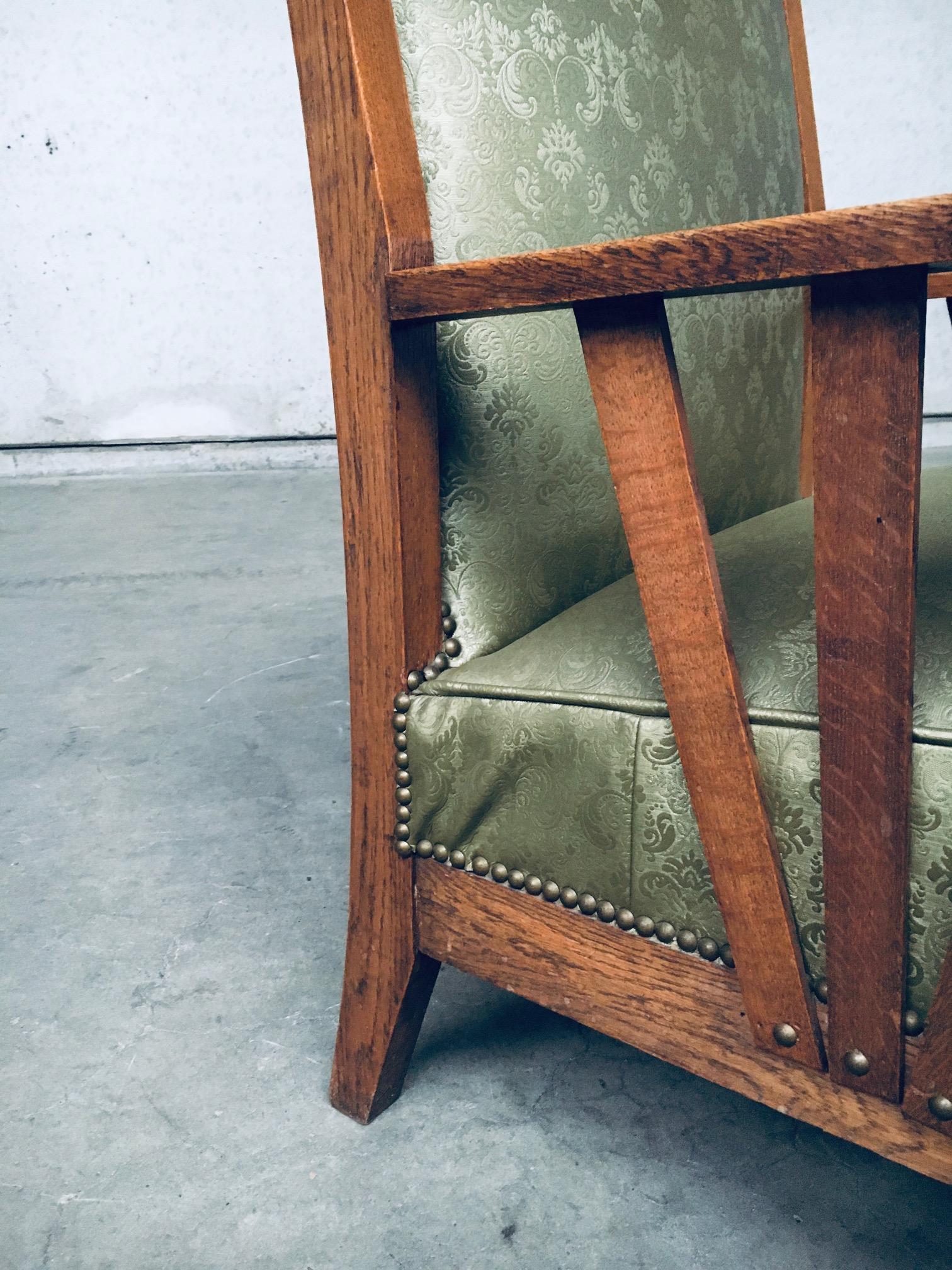 Arts & Crafts Design Period Lounge Chair set, 1930's Belgium For Sale 12