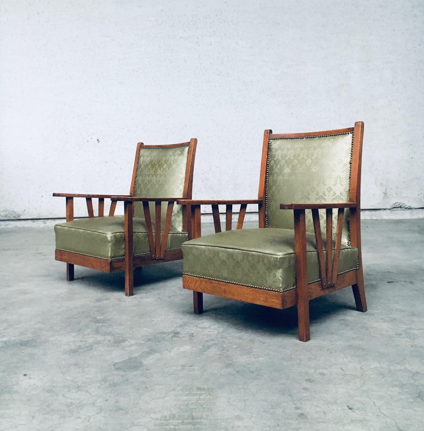Arts & Crafts Design Period Lounge Chair set, 1930's Belgium For Sale 1