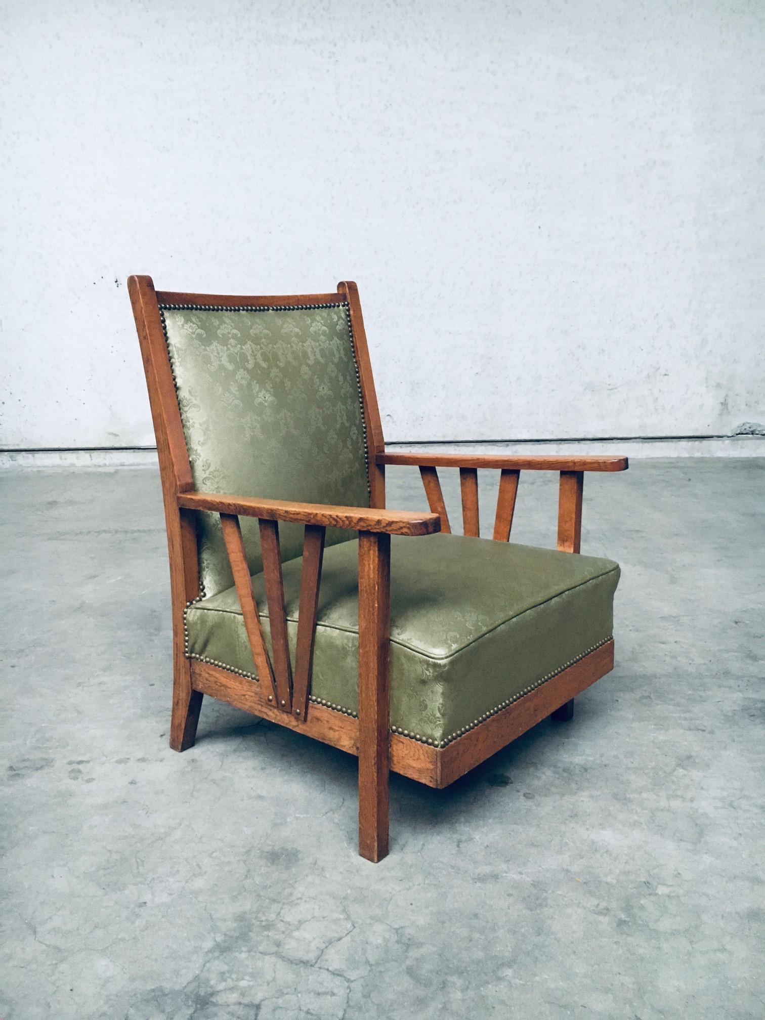 Arts & Crafts Design Period Lounge Chair set, 1930's Belgium For Sale 2
