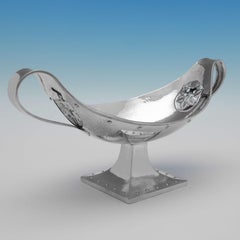 Arts & Crafts Design Sterling Silver Centrepiece, A. E. Jones, Birmingham, 1924