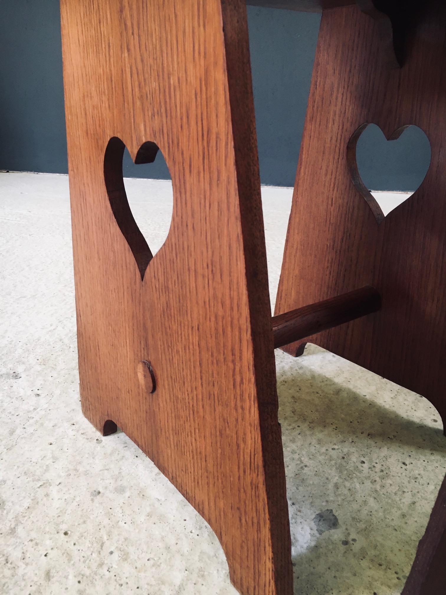 Juego de taburetes HEART de estilo Arts & Crafts Design, Bélgica Años 20 en venta 8