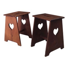 Tabourets en bois