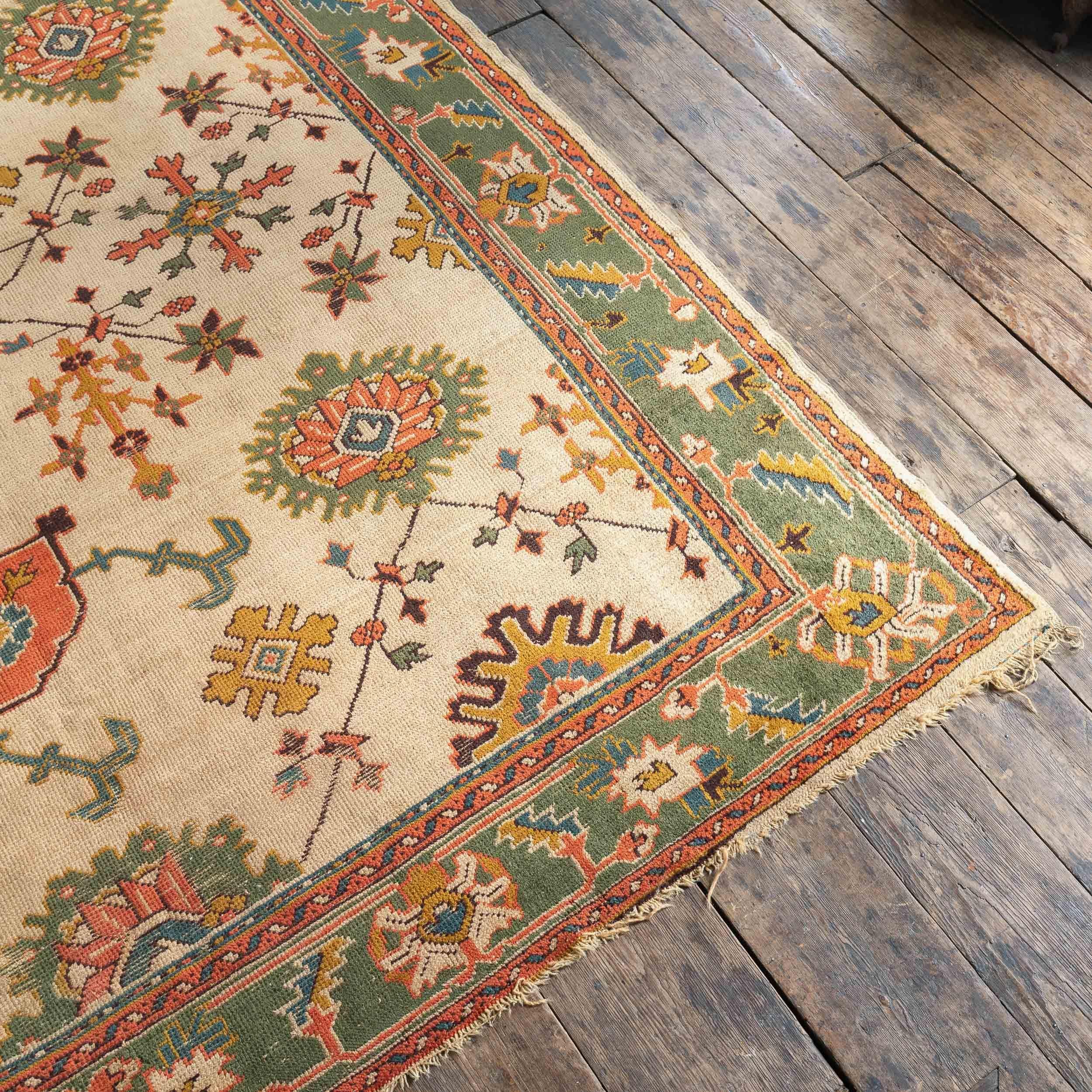 Arts and Crafts Donegal Oushak Design-Teppich im Oushak-Design im Angebot 6