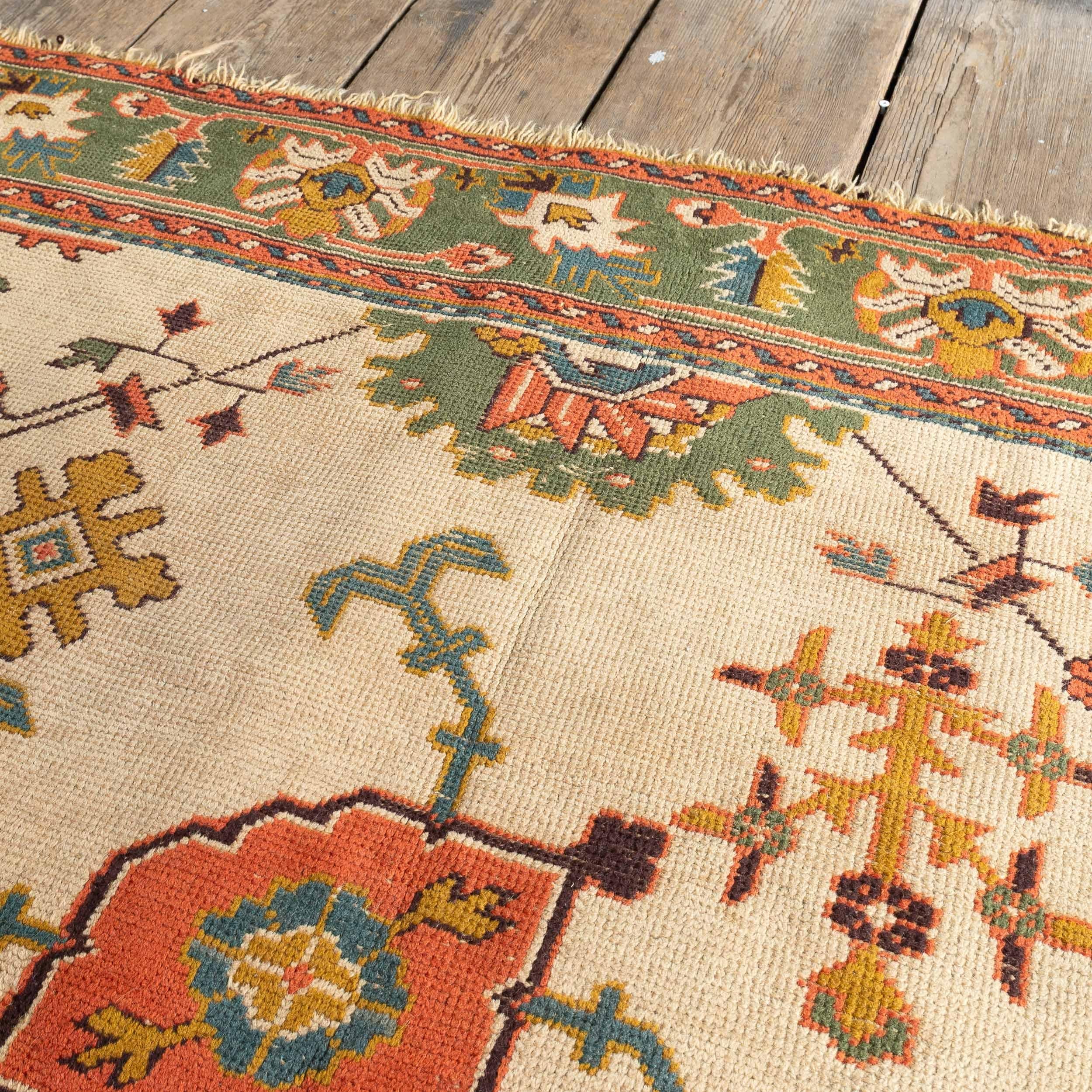 Arts and Crafts Donegal Oushak Design-Teppich im Oushak-Design im Angebot 9