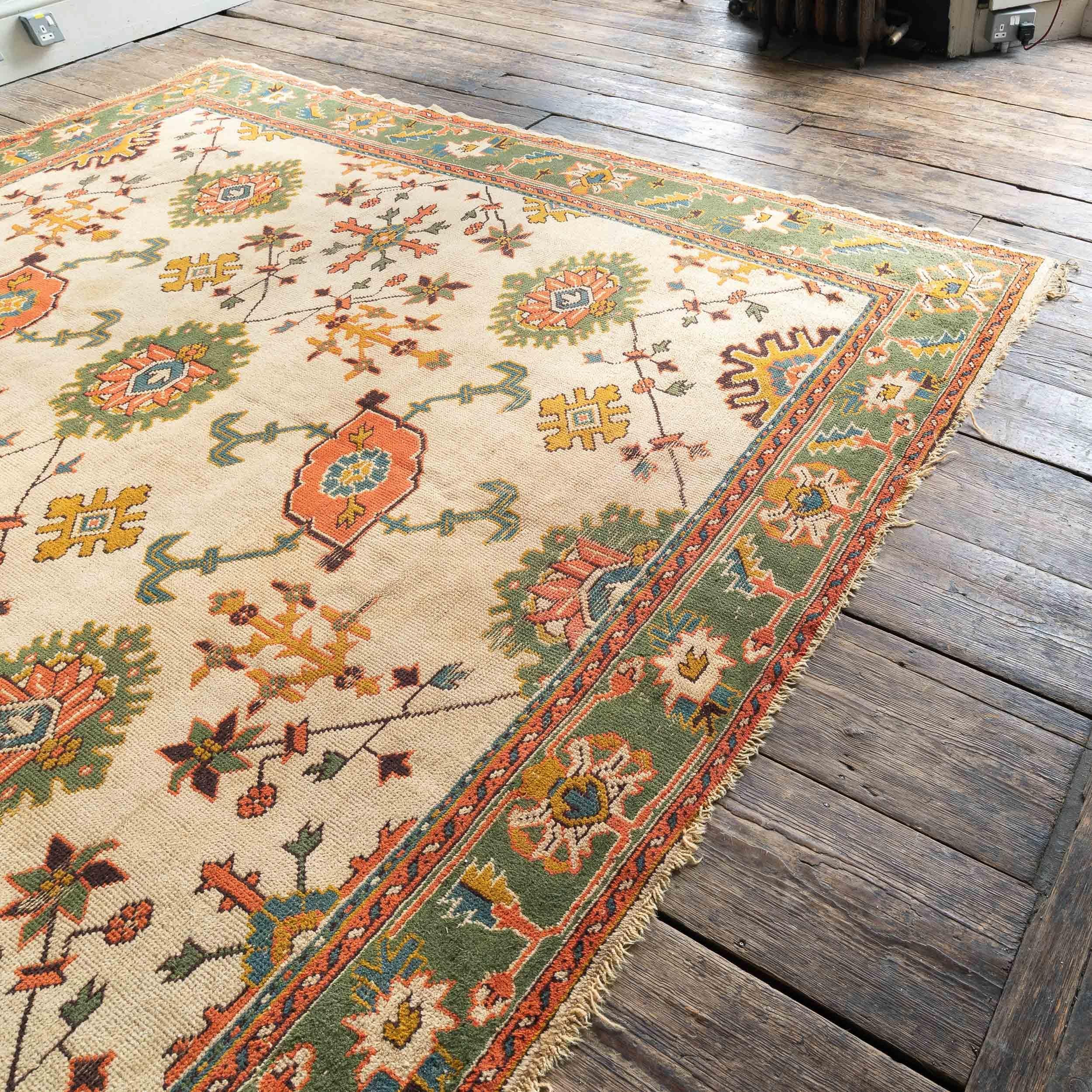 Arts and Crafts Donegal Oushak Design-Teppich im Oushak-Design im Angebot 11