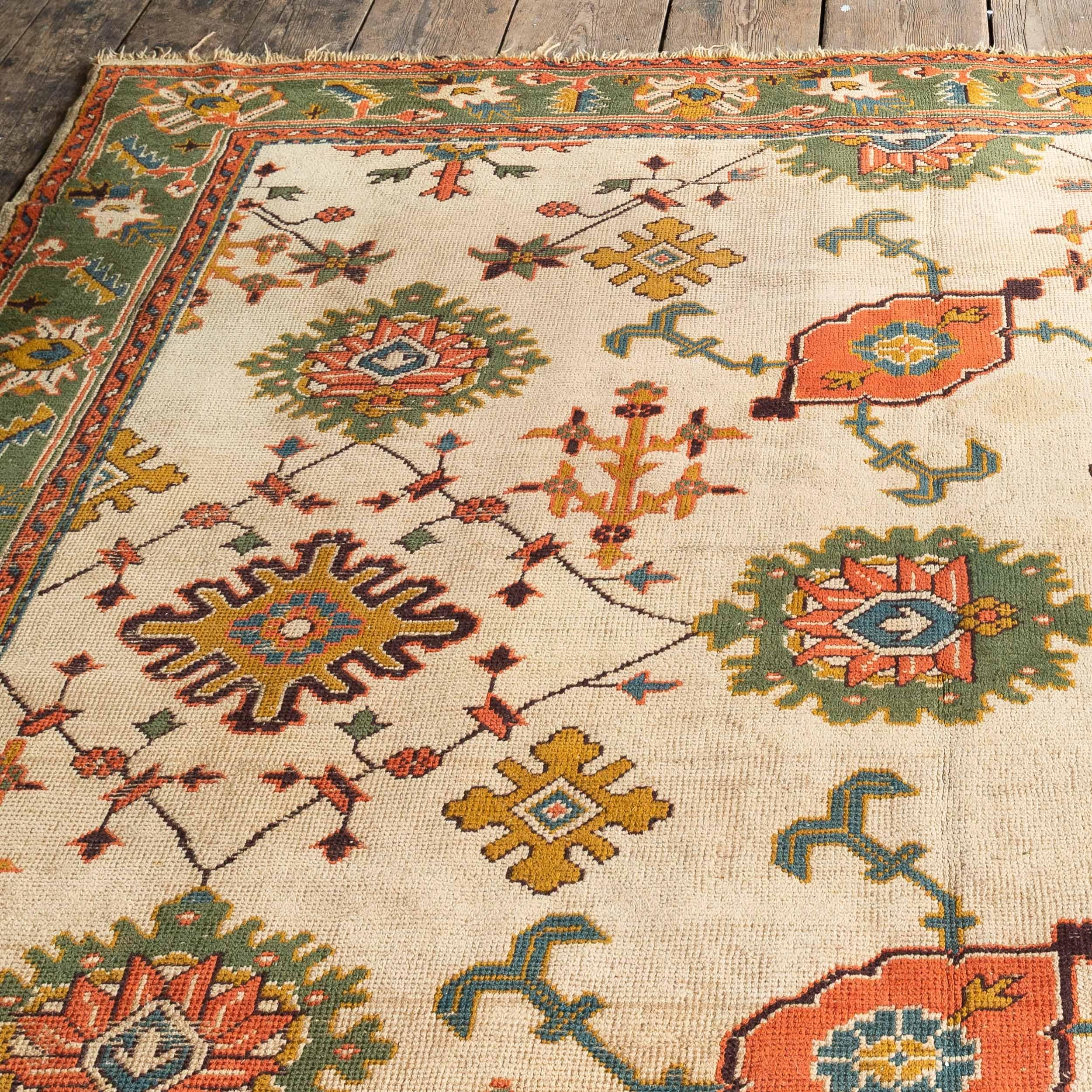 Arts and Crafts Donegal Oushak Design-Teppich im Oushak-Design im Angebot 14