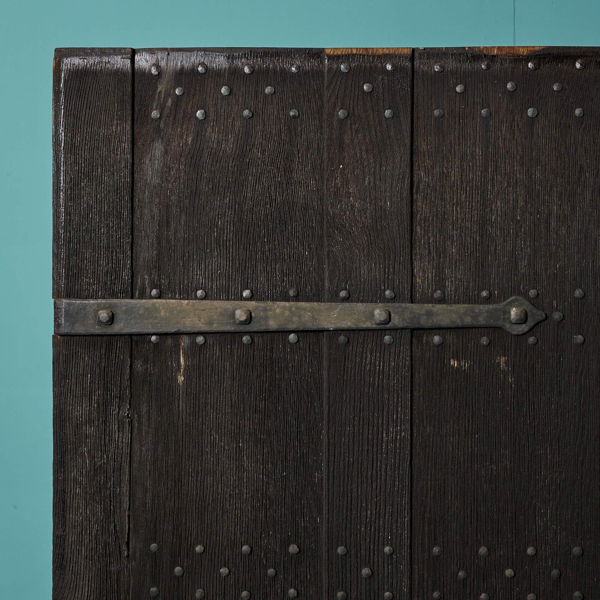 Bois Porte extérieure en chêne anglais Arts & Crafts en vente