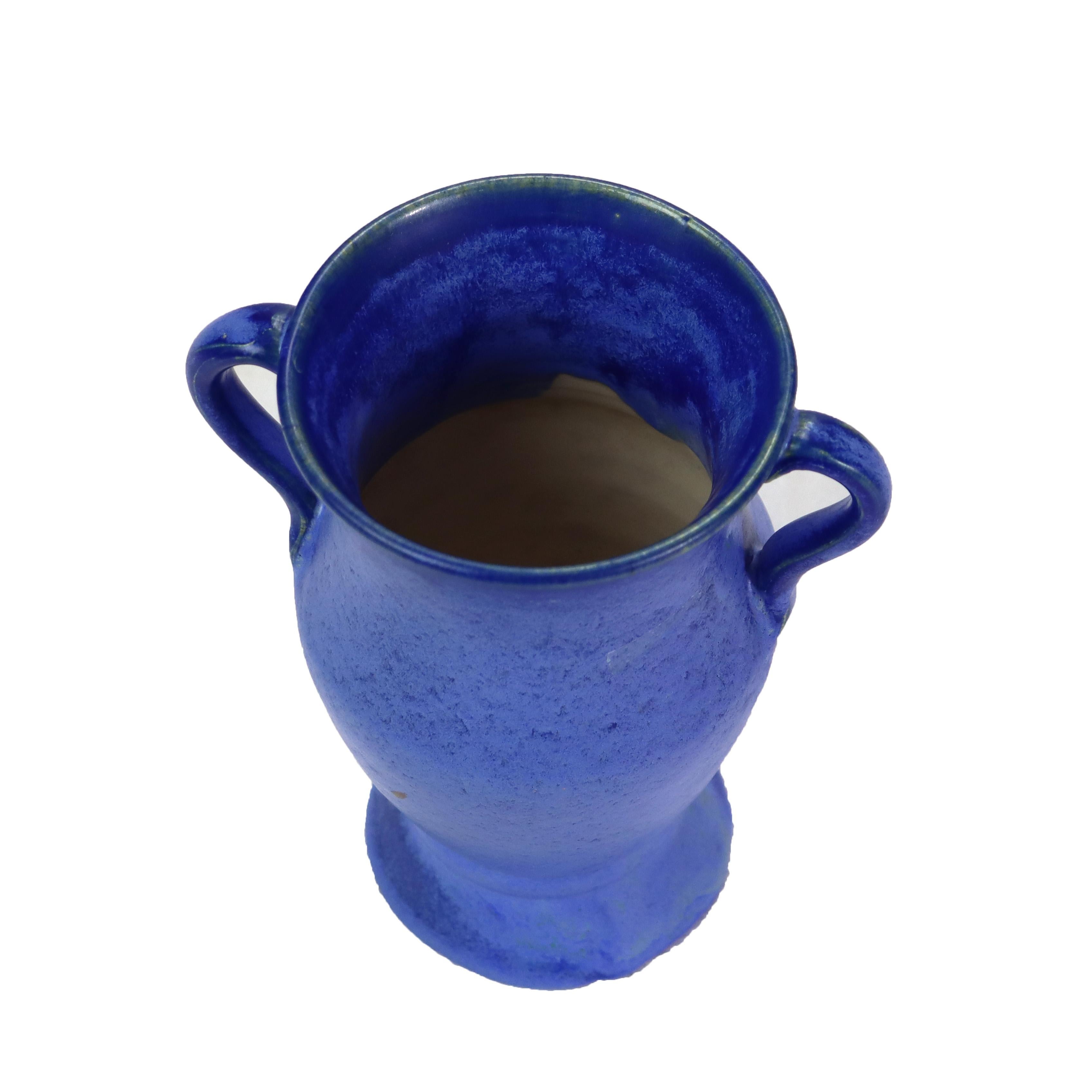 Arts & Crafts Era Fulper Blue Art Pottery Vase C1925.   
Measures - 6.75