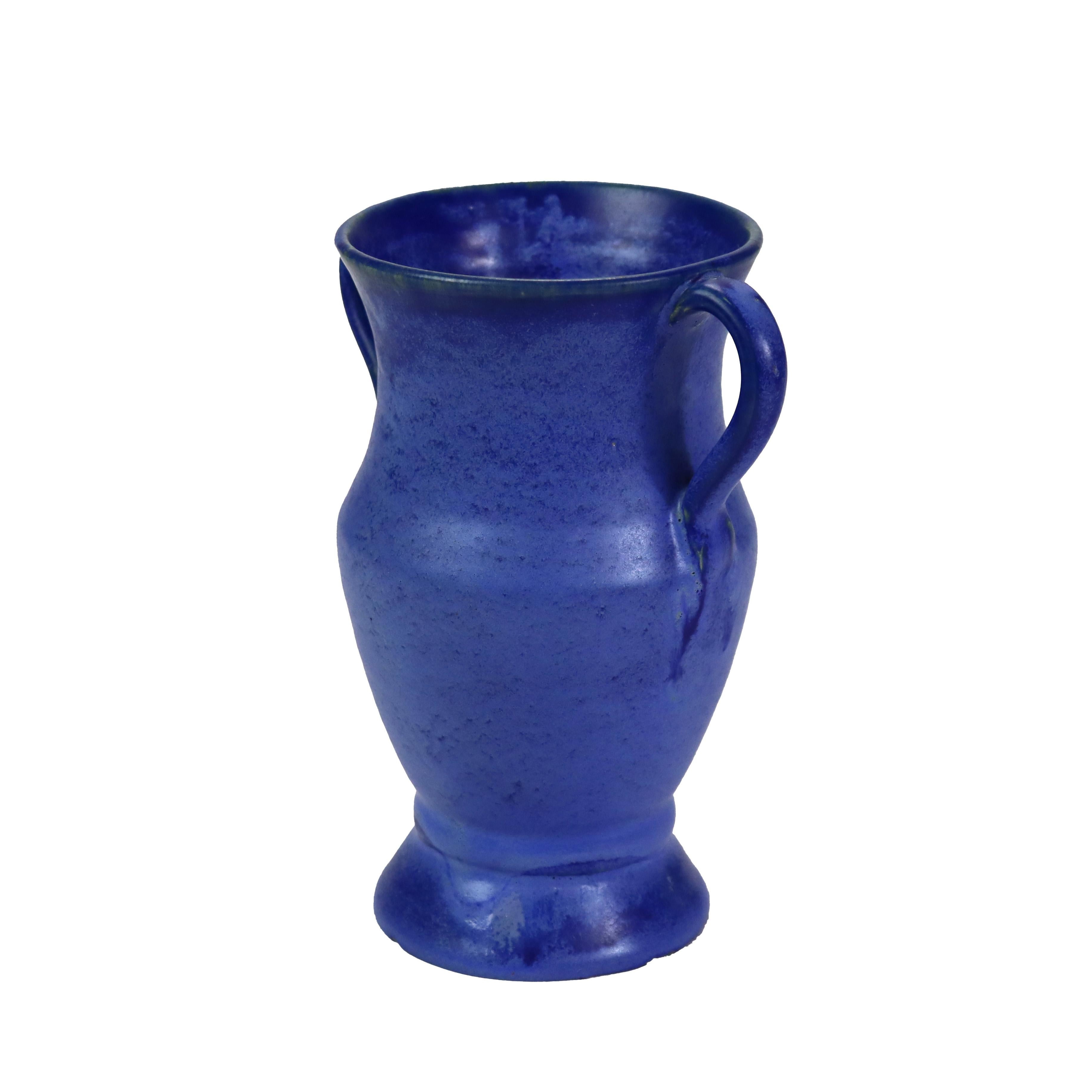 Arts & Crafts Era Fulper Blue Art Pottery Vase C1925 For Sale 1